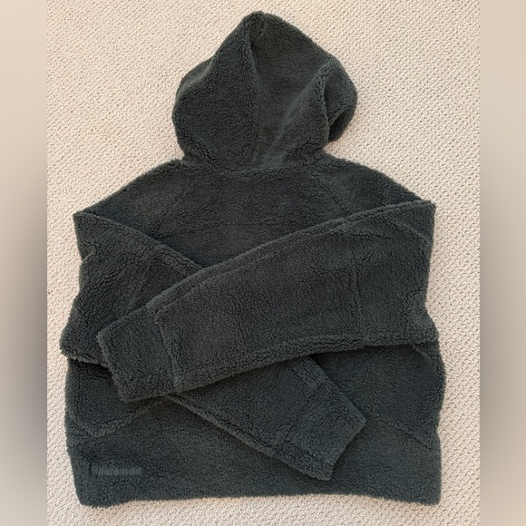 Lululemon Scuba Textured Sherpa Half-Zip Fleece Hoodie - Size M/L - Picture 9 of 10